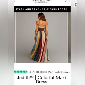 JUDITH Colorful Maxi Dress